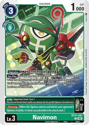 Navimon [BT21-047] [World Convergence] - Destination Retro