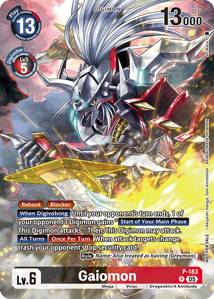 Gaiomon [P-183] (BT-21: Illustration Celebration Pack) [World Convergence] - Destination Retro