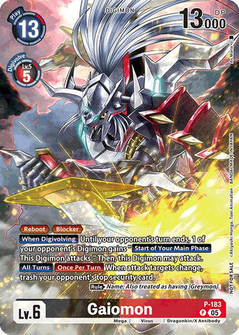 Gaiomon [P-183] (BT-21: Illustration Celebration Pack) [World Convergence] - Destination Retro