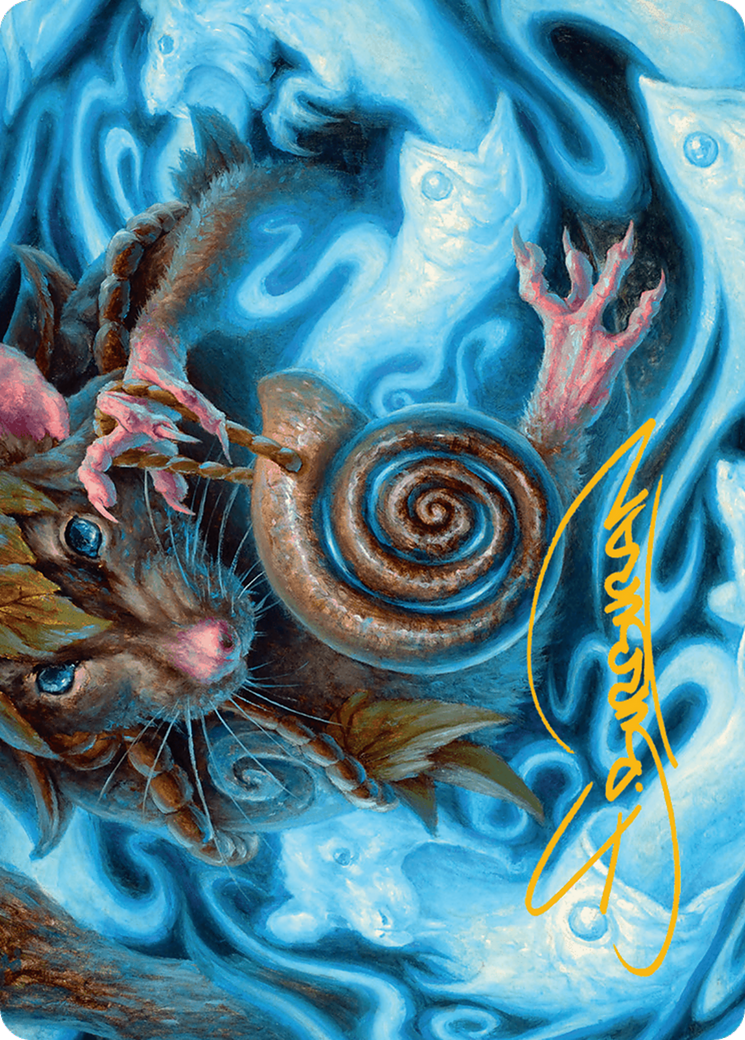 Mind Spiral Art Card (Gold-Stamped Signature) [Bloomburrow Art Series] - Destination Retro