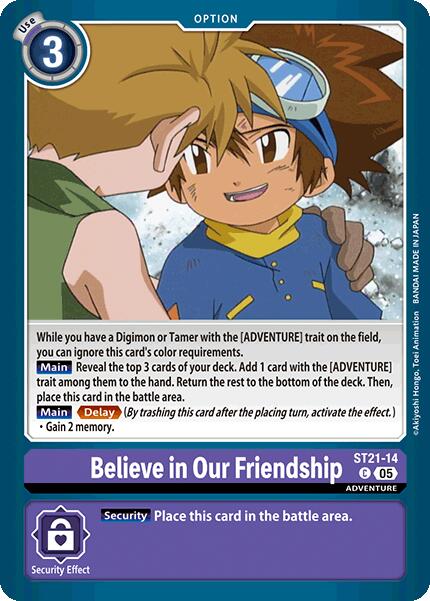Believe in Our Friendship [ST21-14] [Starter Deck: Hero of Hope] - Destination Retro