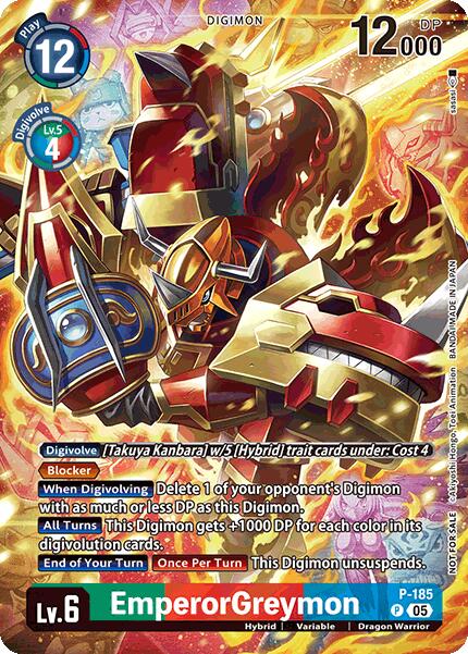 EmperorGreymon [P-185] (BT-21: Illustration Celebration Pack) [World Convergence] - Destination Retro