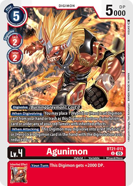 Agunimon [BT21-013] [World Convergence] - Destination Retro