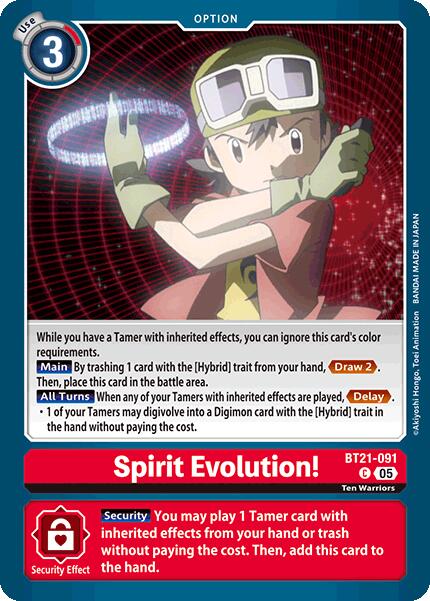Spirit Evolution! [BT21-091] [World Convergence] - Destination Retro