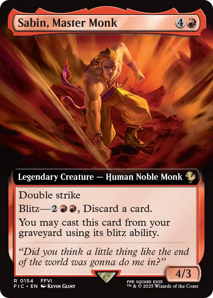 Sabin, Master Monk (Extended Art) [FINAL FANTASY Commander] - Destination Retro