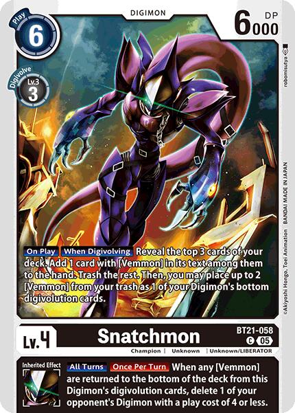 Snatchmon [BT21-058] [World Convergence] - Destination Retro