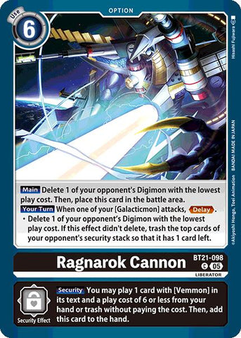 Ragnarok Cannon [BT21-098] [World Convergence] - Destination Retro