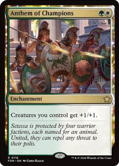 Anthem of Champions (Promo Pack) [Foundations Promos] - Destination Retro