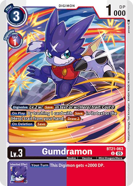Gumdramon [BT21-063] [World Convergence] - Destination Retro