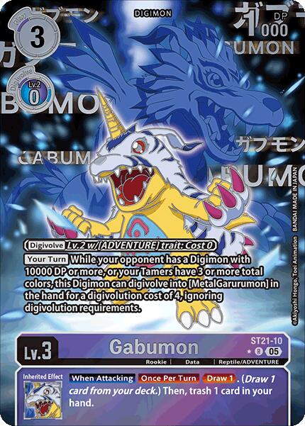 Gabumon [ST21-10] (Rare Pull) [Starter Deck: Hero of Hope] - Destination Retro