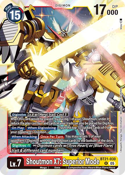 Shoutmon X7: Superior Mode [BT21-030] [World Convergence] - Destination Retro