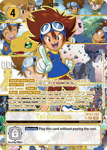 Tai Kamiya [BT21-102] (Rare Pull) [World Convergence] - Destination Retro