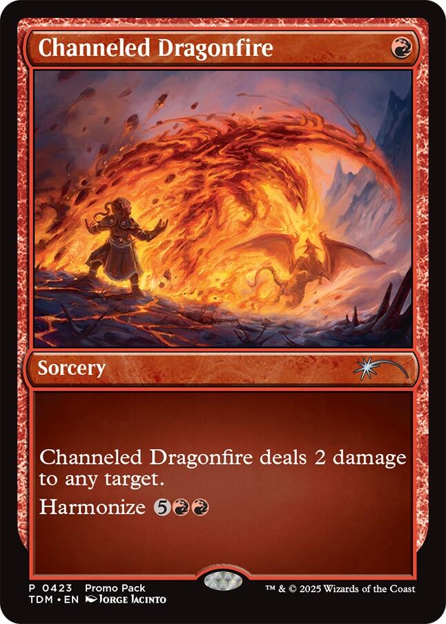 Channeled Dragonfire [Tarkir: Dragonstorm Promos] - Destination Retro