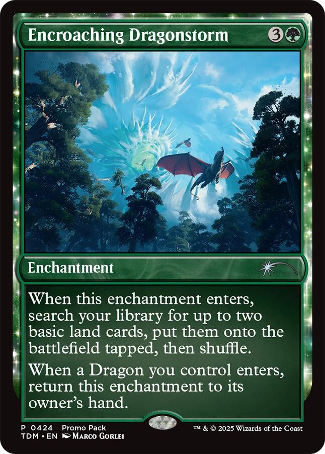 Encroaching Dragonstorm [Tarkir: Dragonstorm Promos] - Destination Retro