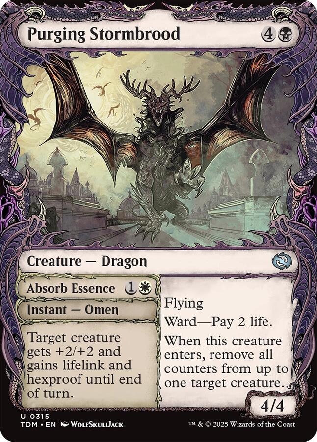 Purging Stormbrood (Showcase) [Tarkir: Dragonstorm] - Destination Retro