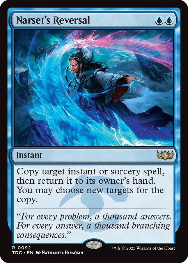 Narset's Reversal [Tarkir: Dragonstorm Commander] - Destination Retro