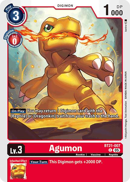 Agumon [BT21-007] [World Convergence] - Destination Retro