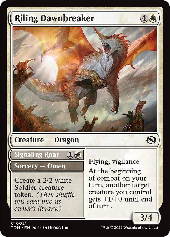 Riling Dawnbreaker [Tarkir: Dragonstorm] - Destination Retro