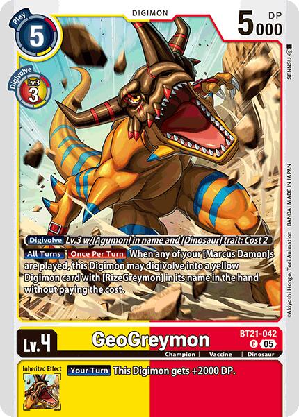 GeoGreymon [BT21-042] [World Convergence] - Destination Retro