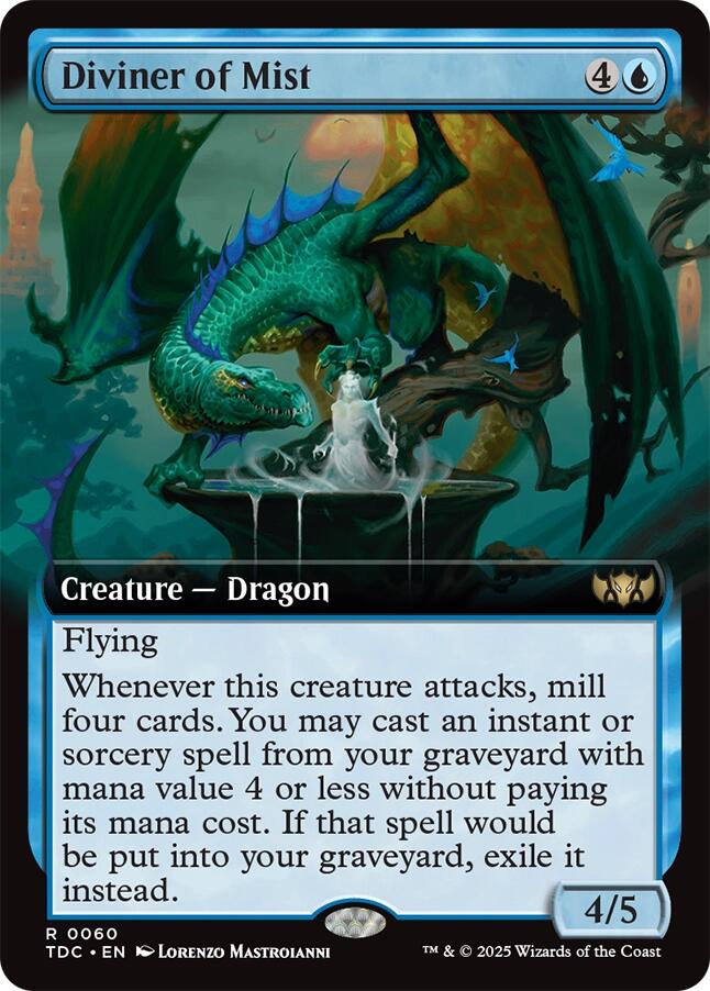 Diviner of Mist (Extended Art) [Tarkir: Dragonstorm Commander] - Destination Retro