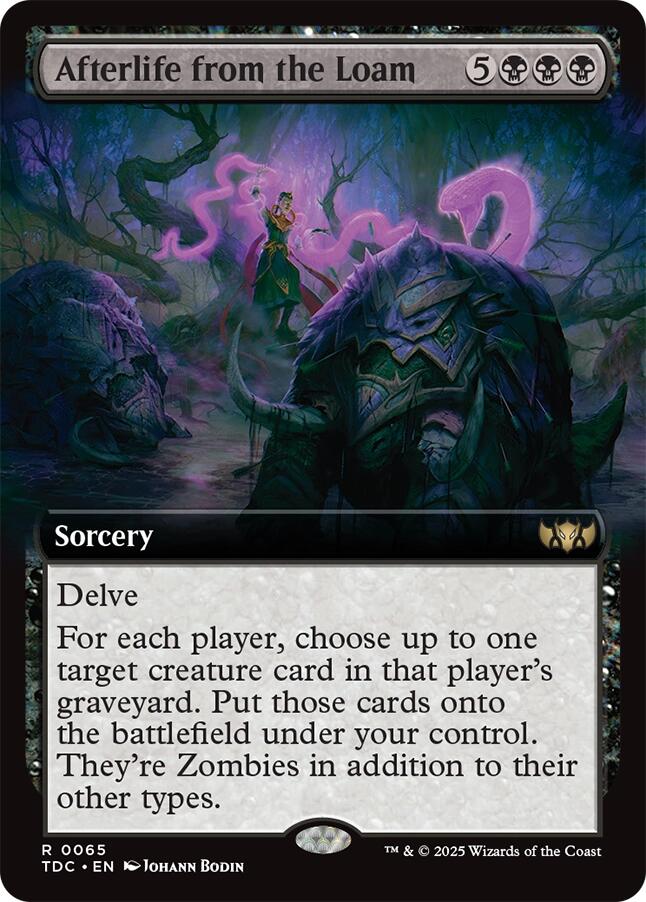 Afterlife from the Loam (Extended Art) [Tarkir: Dragonstorm Commander] - Destination Retro