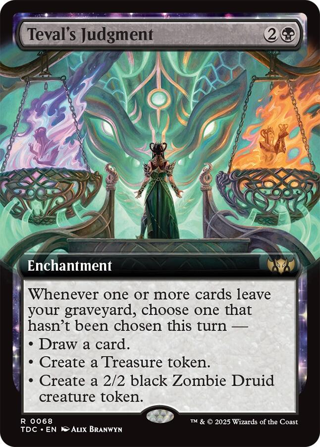 Teval's Judgment (Extended Art) [Tarkir: Dragonstorm Commander] - Destination Retro