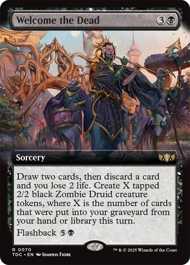 Welcome the Dead (Extended Art) [Tarkir: Dragonstorm Commander] - Destination Retro