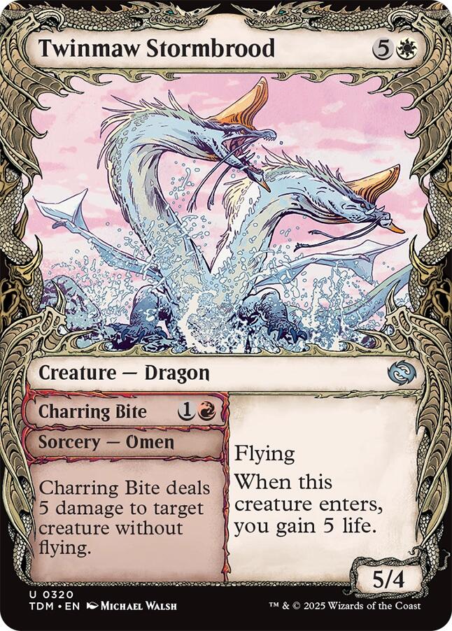 Twinmaw Stormbrood (Showcase) [Tarkir: Dragonstorm] - Destination Retro