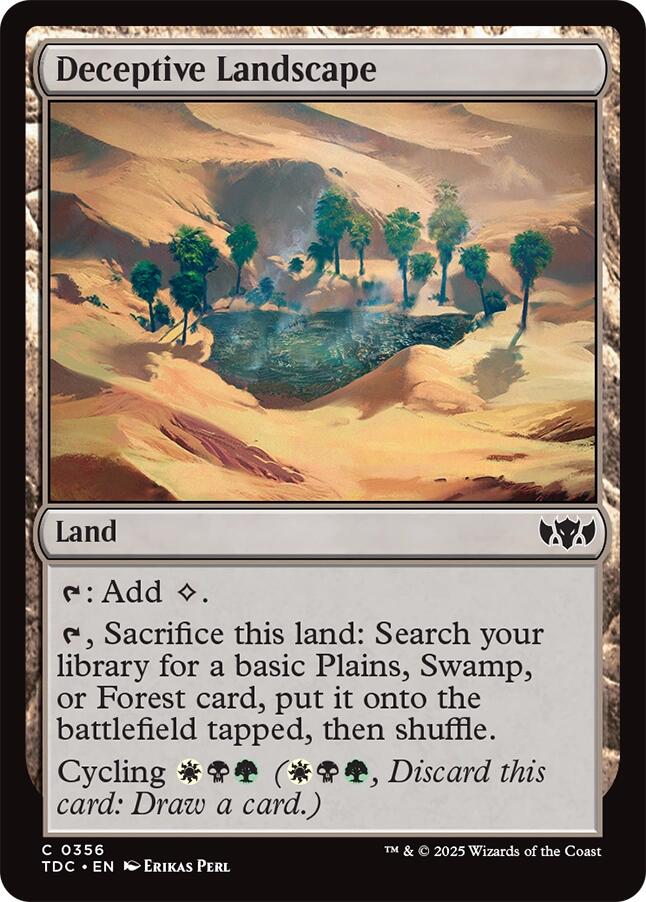 Deceptive Landscape [Tarkir: Dragonstorm Commander] - Destination Retro