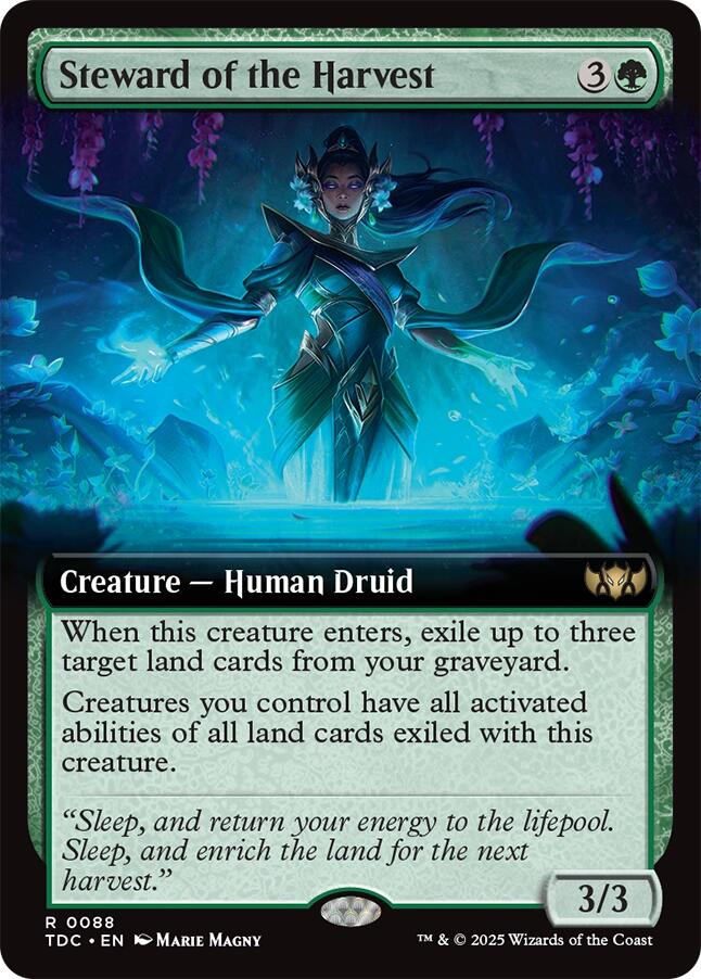 Steward of the Harvest (Extended Art) [Tarkir: Dragonstorm Commander] - Destination Retro