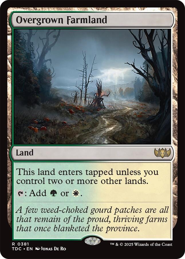 Overgrown Farmland [Tarkir: Dragonstorm Commander] - Destination Retro