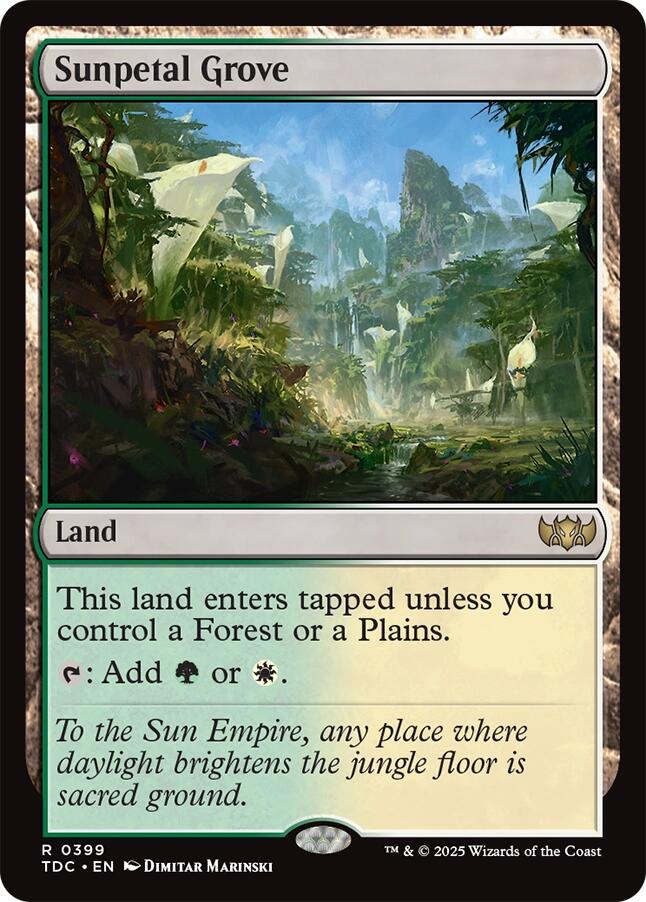 Sunpetal Grove [Tarkir: Dragonstorm Commander] - Destination Retro