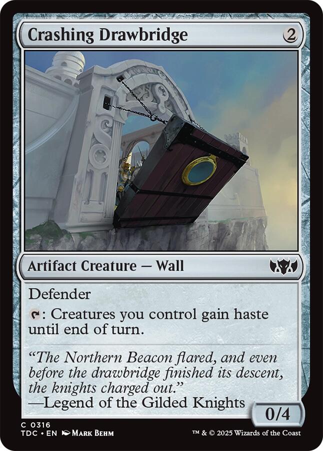 Crashing Drawbridge [Tarkir: Dragonstorm Commander] - Destination Retro