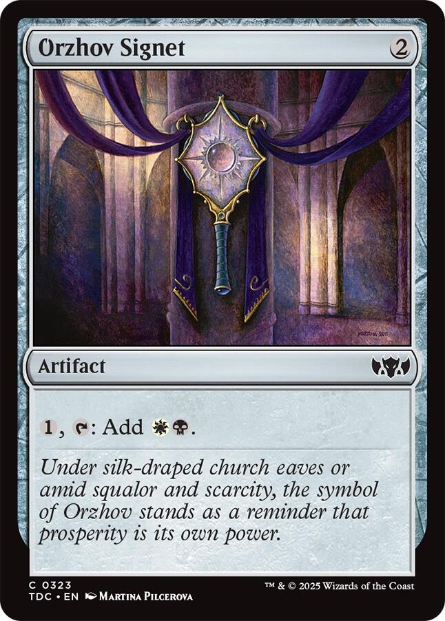 Orzhov Signet [Tarkir: Dragonstorm Commander] - Destination Retro