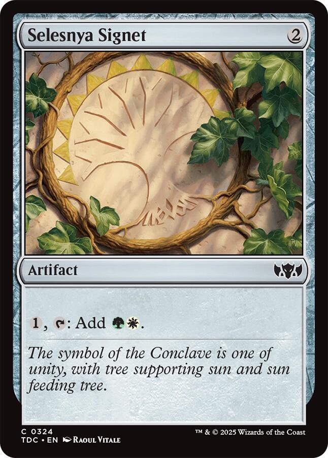 Selesnya Signet [Tarkir: Dragonstorm Commander] - Destination Retro