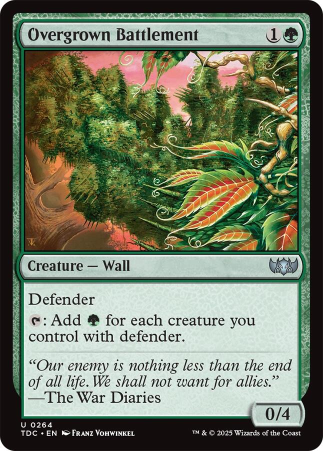 Overgrown Battlement [Tarkir: Dragonstorm Commander] - Destination Retro
