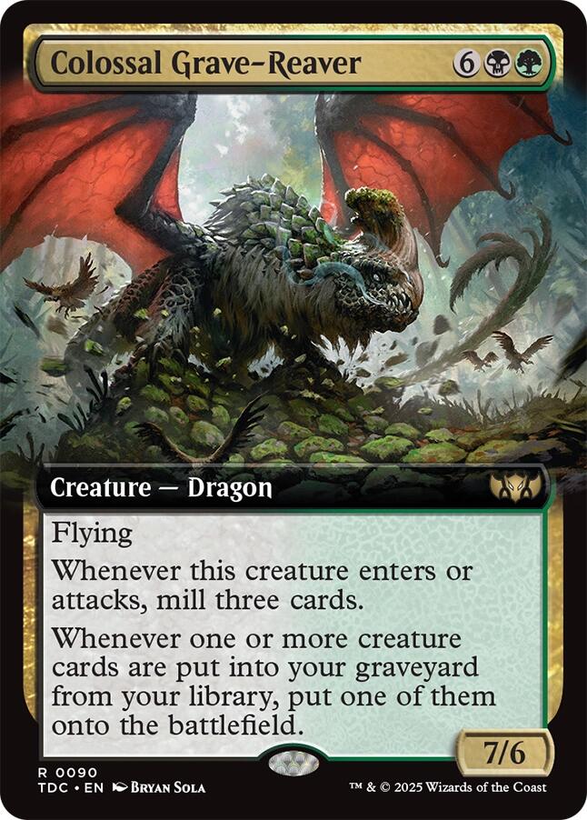 Colossal Grave-Reaver (Extended Art) [Tarkir: Dragonstorm Commander] - Destination Retro