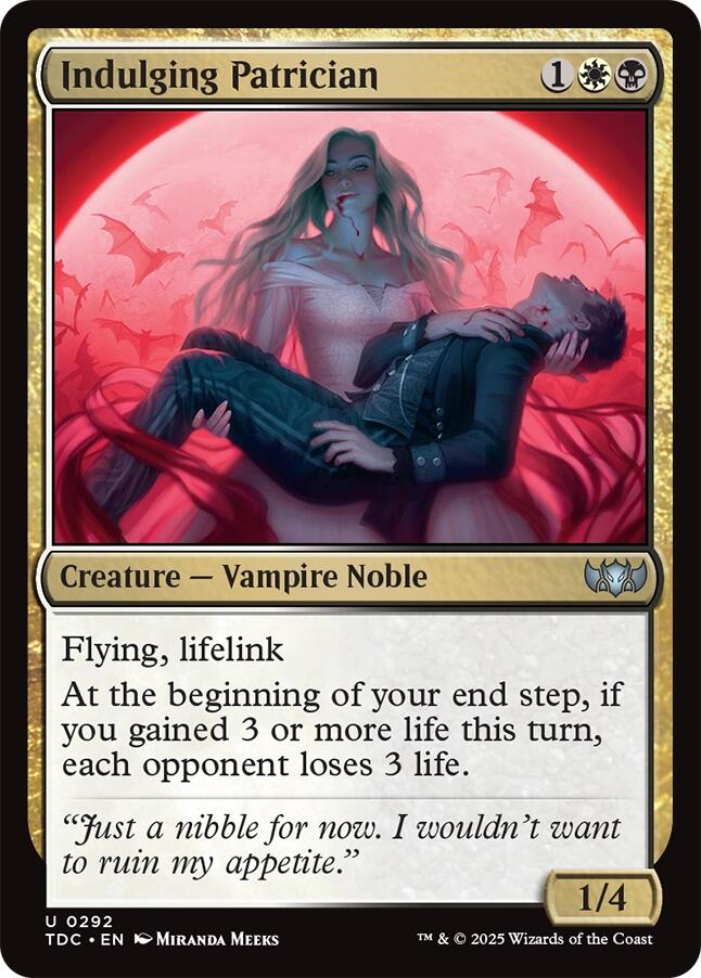 Indulging Patrician [Tarkir: Dragonstorm Commander] - Destination Retro