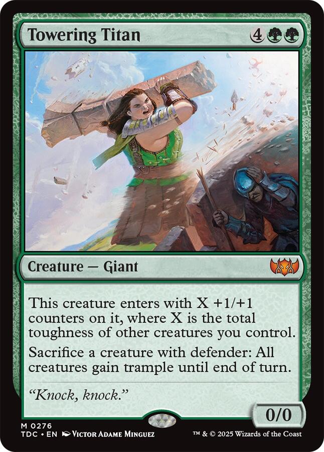 Towering Titan [Tarkir: Dragonstorm Commander] - Destination Retro