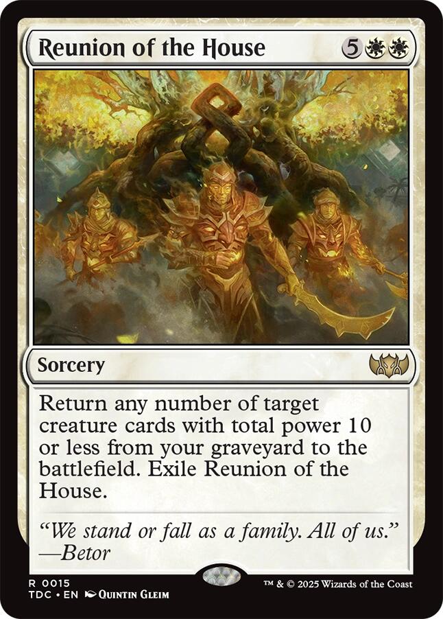 Reunion of the House [Tarkir: Dragonstorm Commander] - Destination Retro