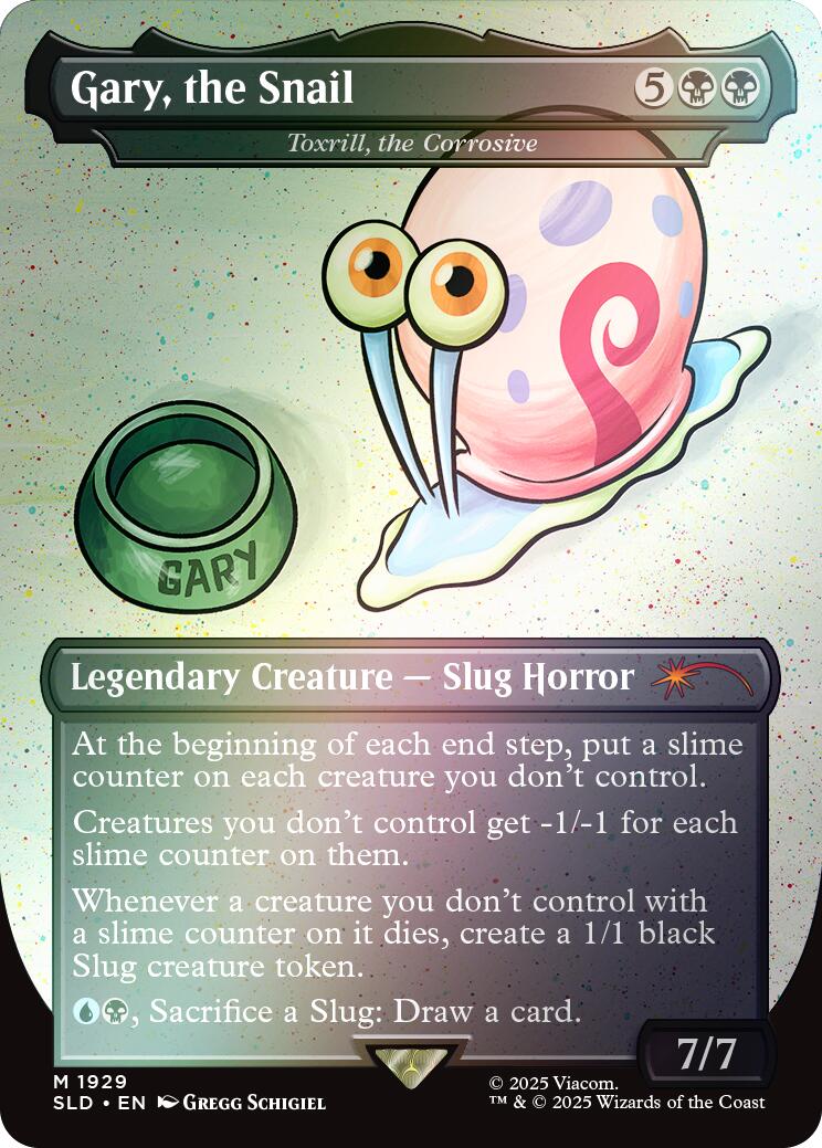 Gary, the Snail - Toxrill, the Corrosive (Rainbow Foil) [Secret Lair Drop Series] - Destination Retro