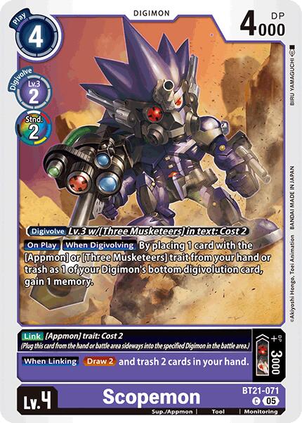 Scopemon [BT21-071] [World Convergence] - Destination Retro