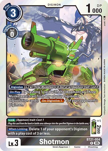 Shotmon [BT21-054] [World Convergence] - Destination Retro