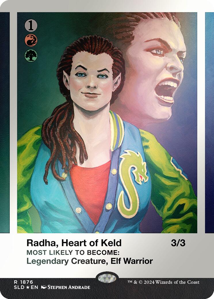 Radha, Heart of Keld (Rainbow Foil) [Secret Lair Drop Series] - Destination Retro