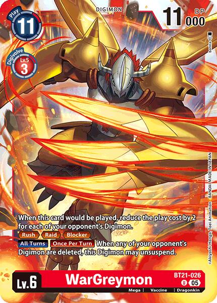 WarGreymon [BT21-026] [World Convergence] - Destination Retro