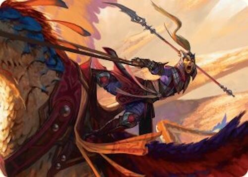 Dragonback Lancer Art Card (3/54) [Tarkir: Dragonstorm Art Series] - Destination Retro