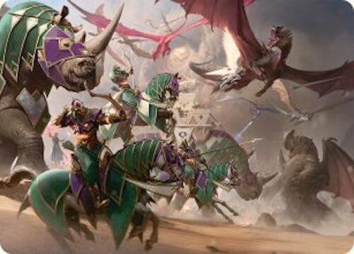 United Battlefront Art Card (5/54) [Tarkir: Dragonstorm Art Series] - Destination Retro