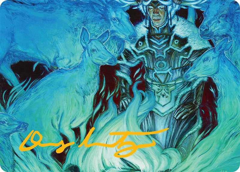 Unending Whisper Art Card (9/54) (Gold-Stamped Signature) [Tarkir: Dragonstorm Art Series] - Destination Retro