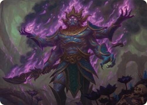 Rot-Curse Rakshasa Art Card (13/54) [Tarkir: Dragonstorm Art Series] - Destination Retro
