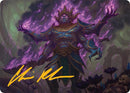 Rot-Curse Rakshasa Art Card (13/54) (Gold-Stamped Signature) [Tarkir: Dragonstorm Art Series] - Destination Retro